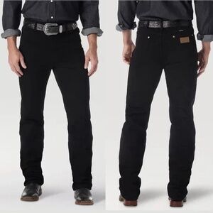 Wrangler Jeans 13MWZWK Cowboy Original Fit Size 30x32  Blk Dark Wash Denim